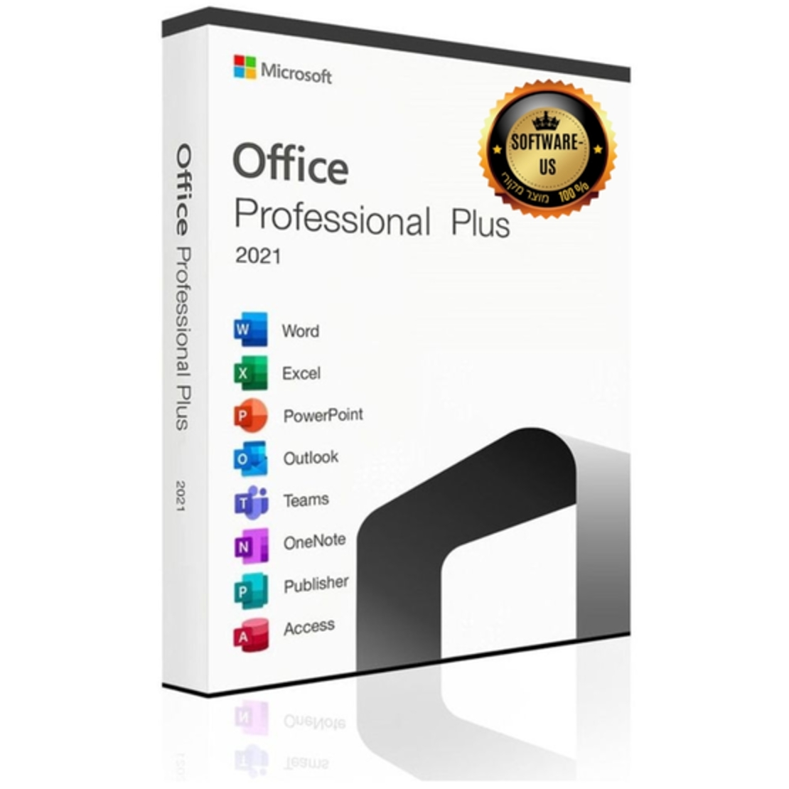 אופיס פרו פלוס 2021 | Microsoft Office  Professional Plus 2021 (עותק דיגיטלי)
