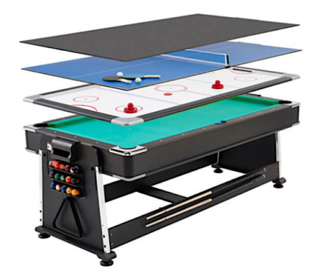 TABLE 4 IN 1-  HOCKEY, POOL, PING PONG, TABLE 7 FEET