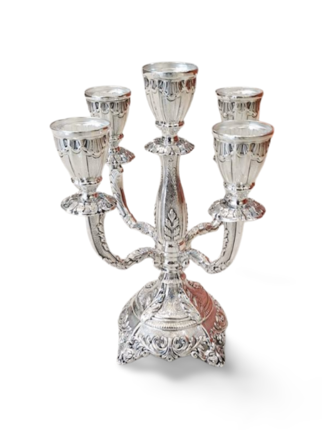 Sholoma candelabra pure silver