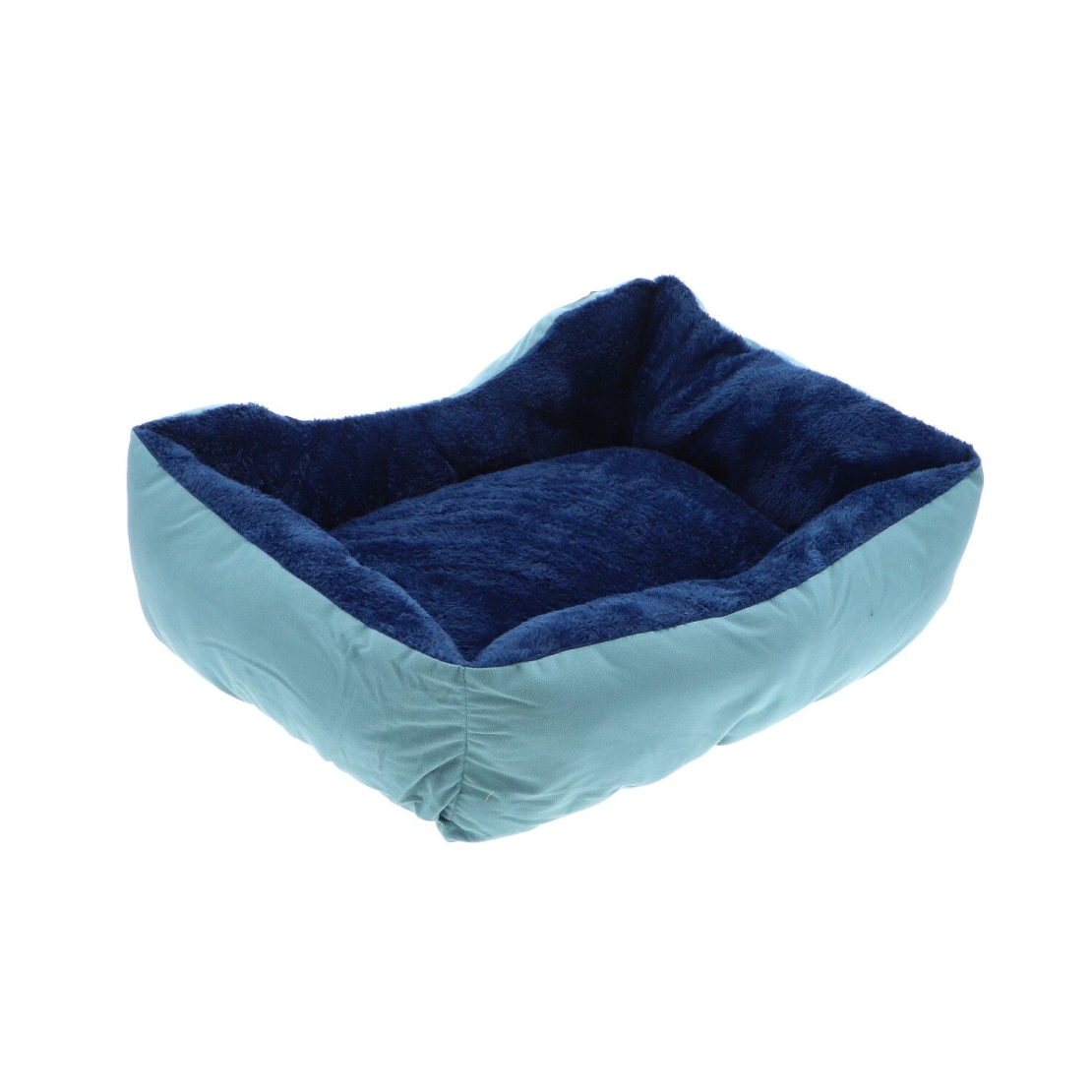מיטת בד כחול קטיפתי 60X5020