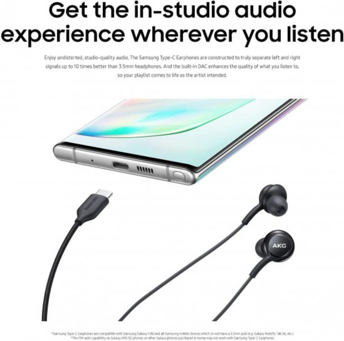 אוזניות תוך-אוזן Samsung AKG Stereo USB Type-C