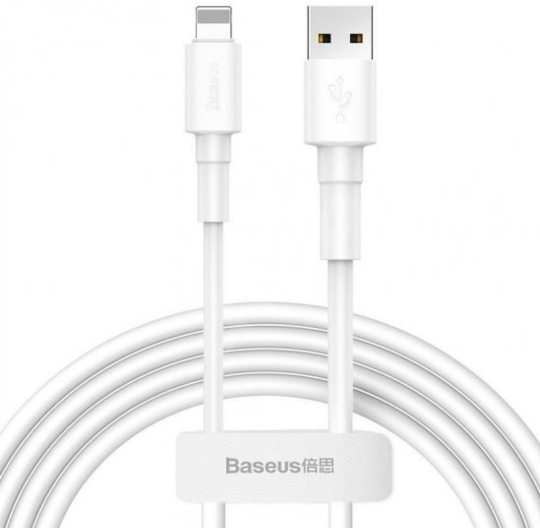 כבל סנכרון וטעינה Baseus Mini White Cable 1m USB-A To Apple Lightning