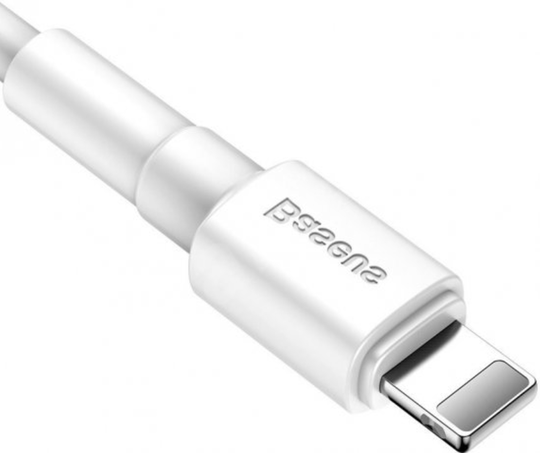 כבל סנכרון וטעינה Baseus Mini White Cable 1m USB-A To Apple Lightning