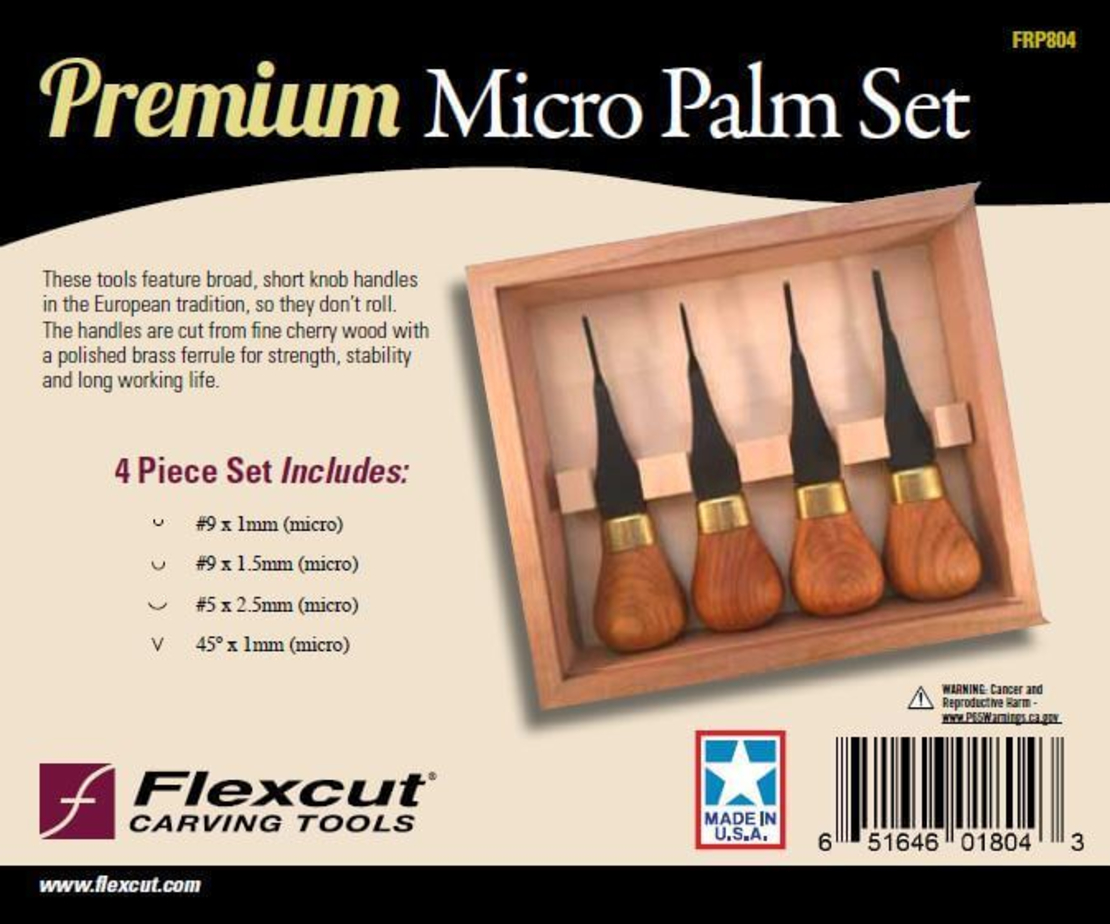 ערכת גילוף מיקרו- פאלם פרימיום - TOOLEDEN FLEXCUT Premium Micro-Palm Set