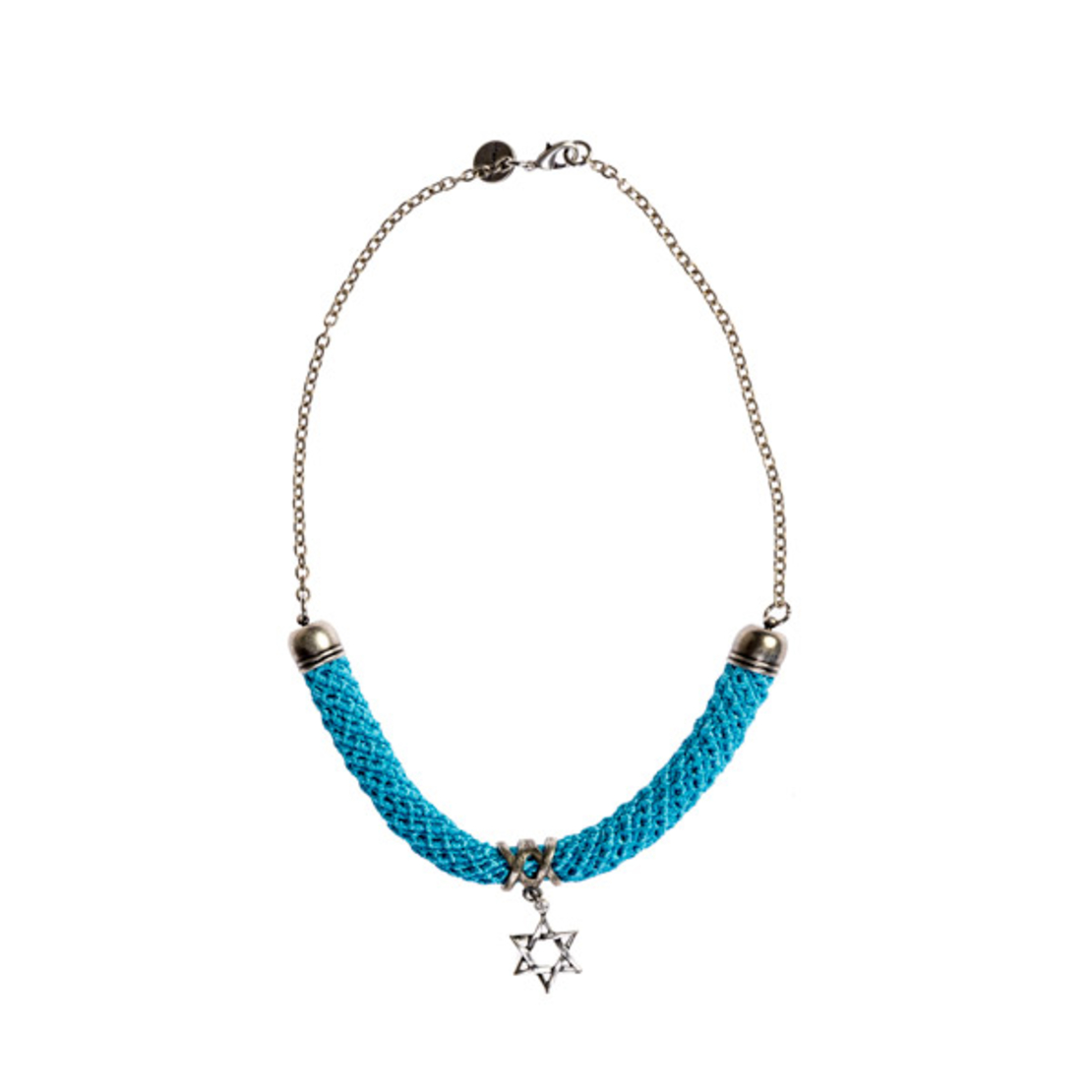 Star of David ligh blue necklace | Jerusalem