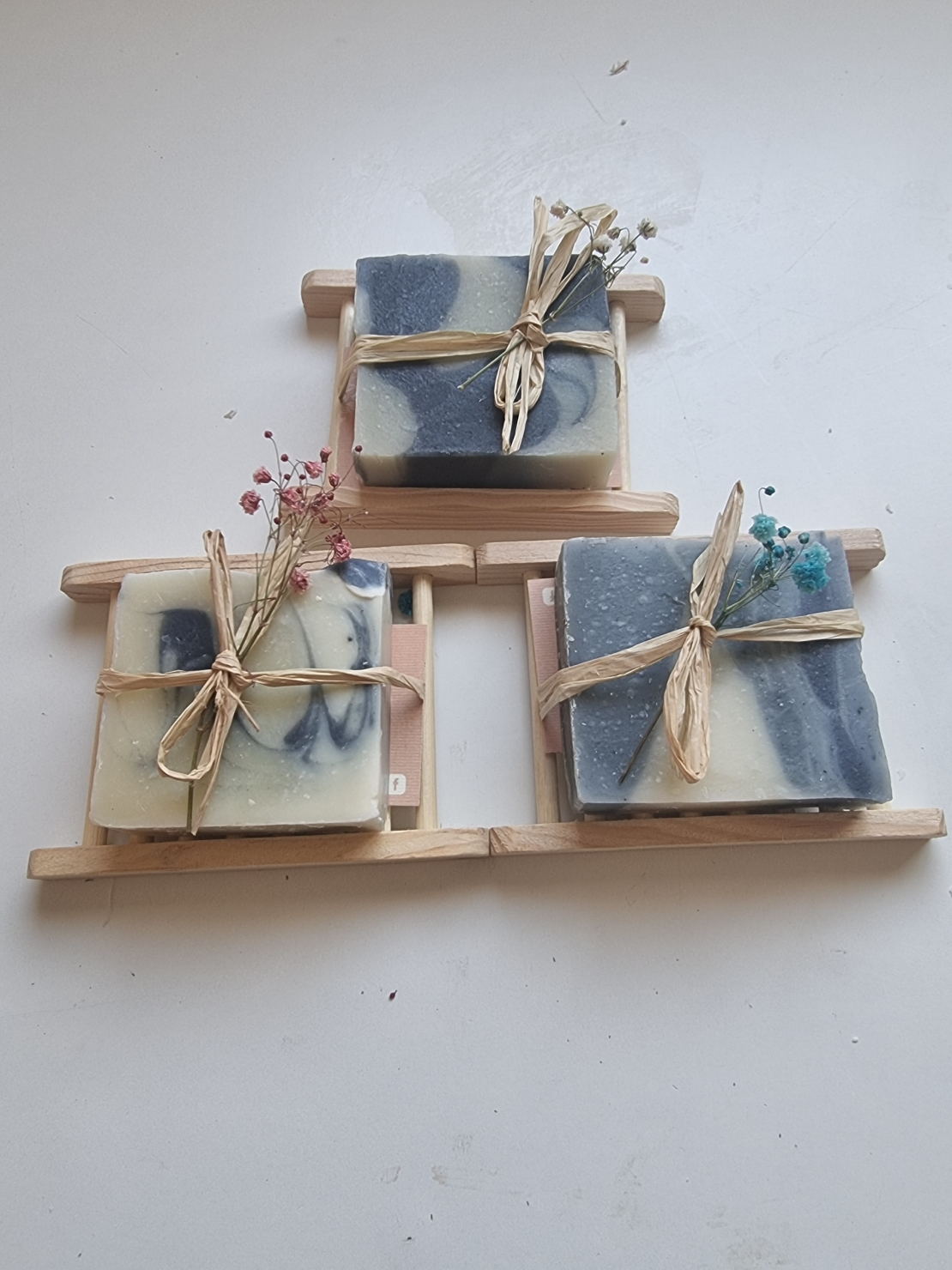 Wooden Soap Dish and Soap Bundle