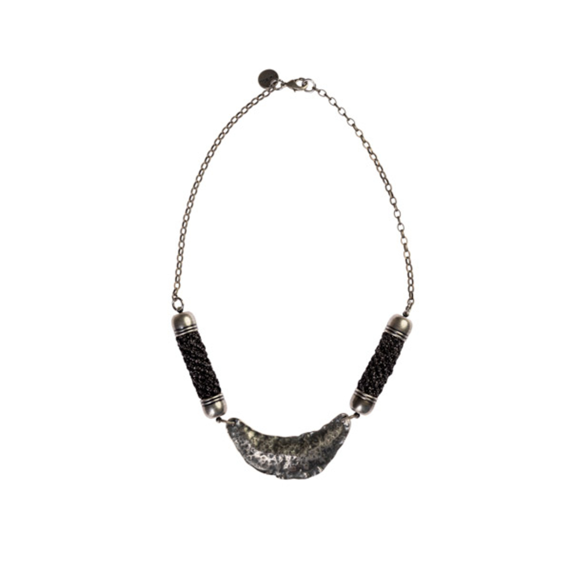 Gray and Silver Moon like Necklace - Kamar