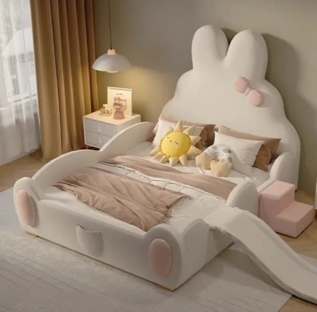 מיטת ארנב לבנה-דגם שאגי