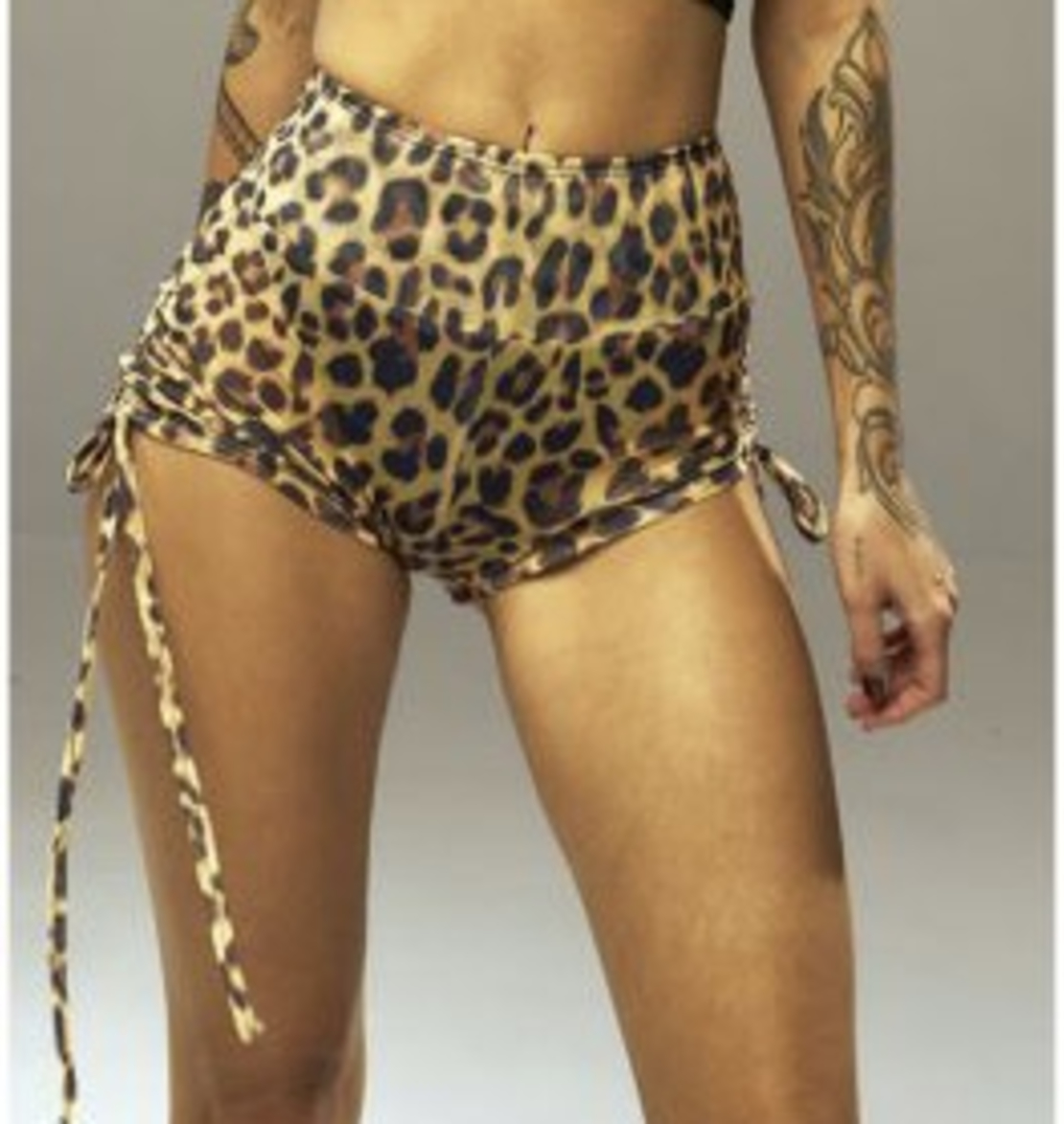 Set mesh CRUZ DESEAR leopard (rashguard + CLAR shorts )