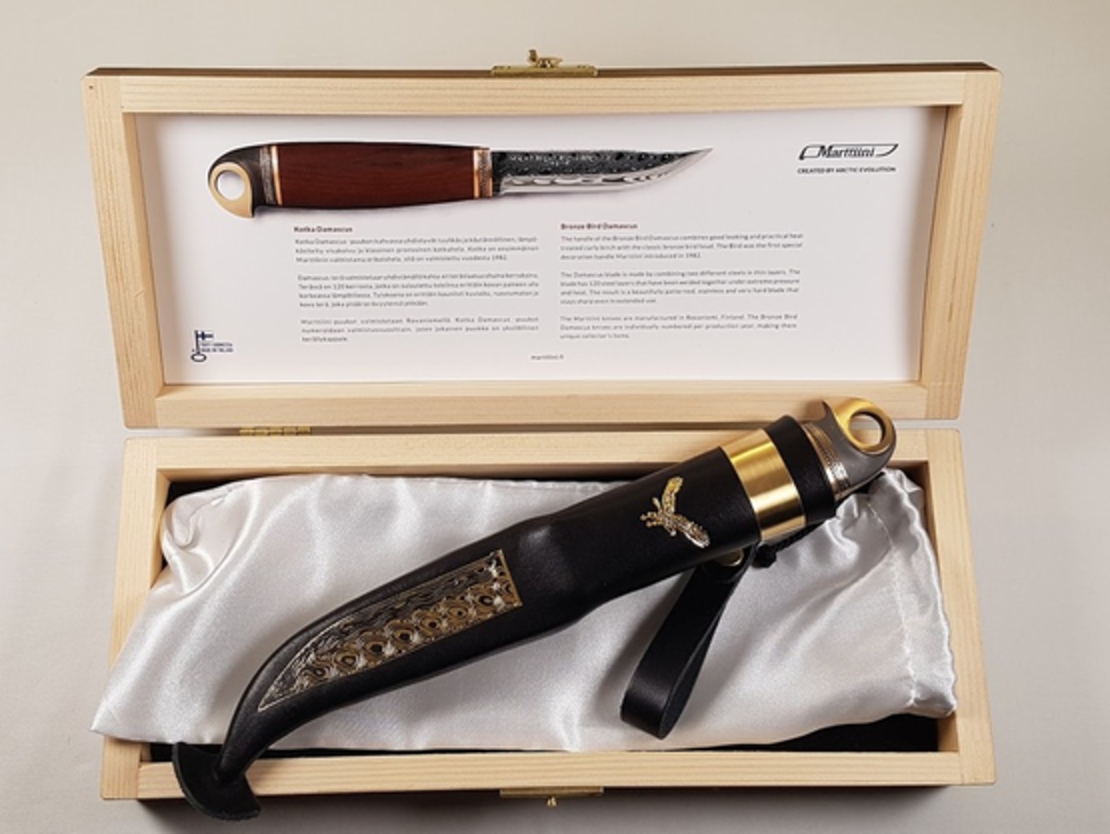 סכין ראש נשר פלדת דמשק - MARTTIINI EAGLE DAMASCUS