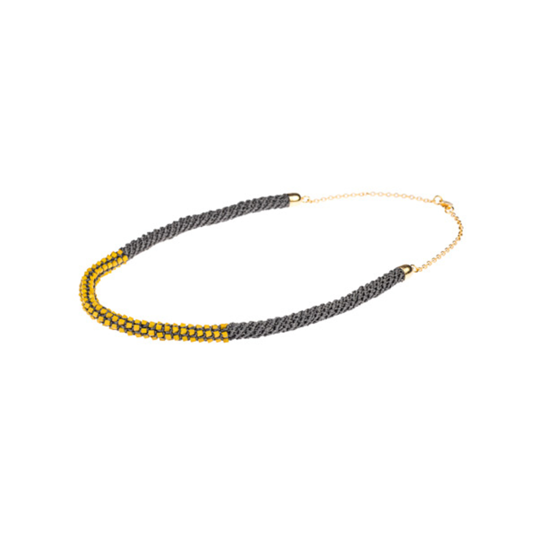 Grey / Yellow Necklace | Elisheva
