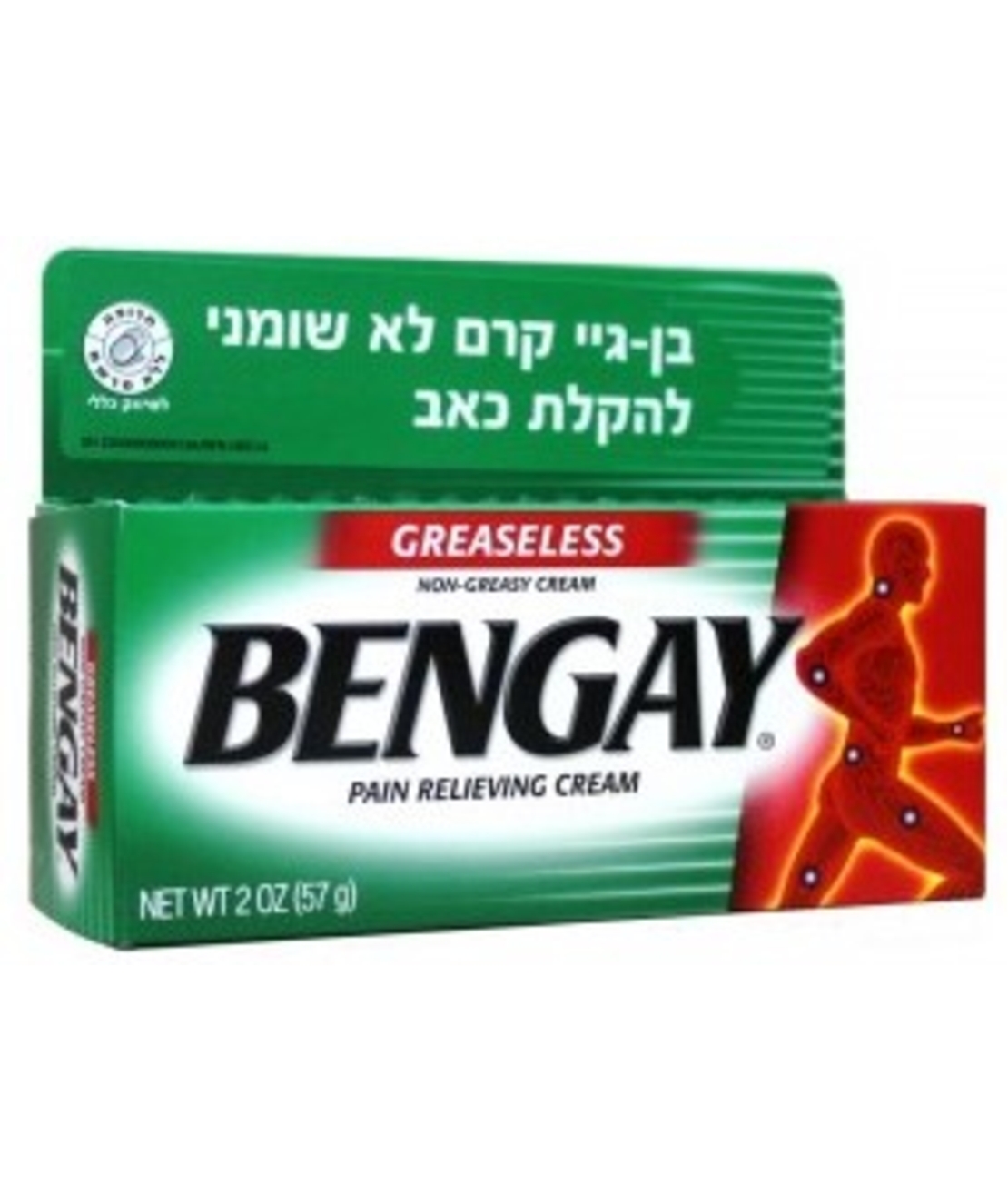 בן גיי ירוק קרם לא שומני Bengay