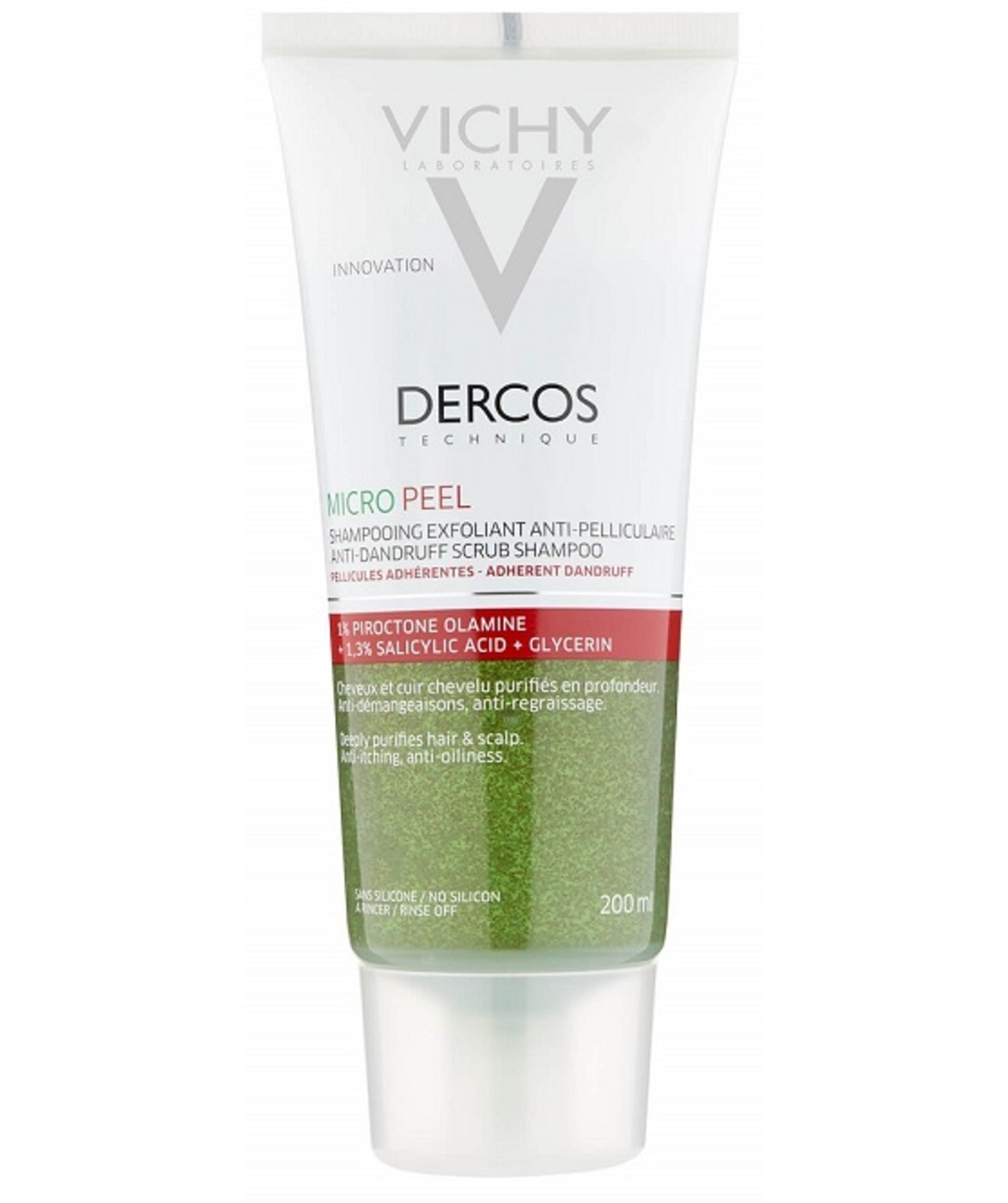 וישי - דרקוס שמפו פילינג נגד קשקשים Vichy Dercos Micro Peel