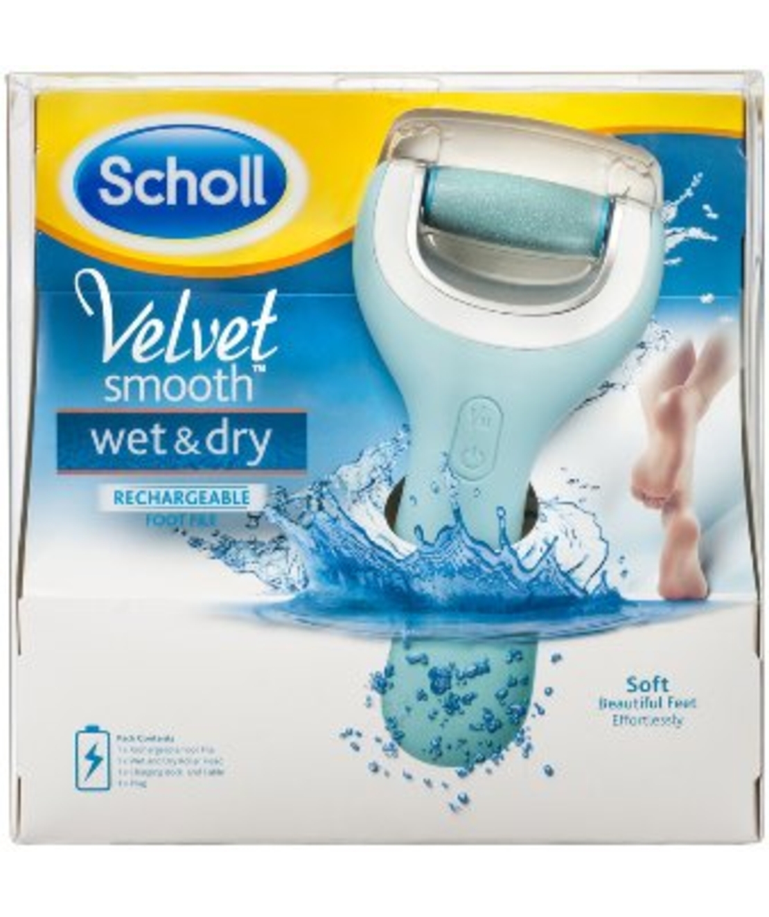 שול - פצירה חשמלית נטענת Scholl Velvet Smooth