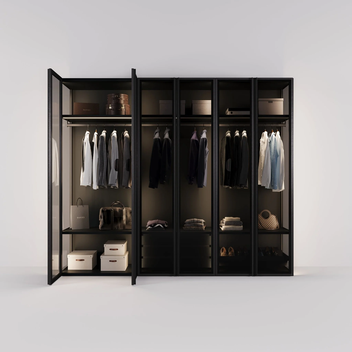 ארון שקוף עם לד