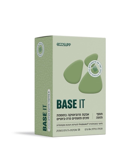 אקוסאפ BASE IT אבקת פרוביוטיקה 28 שקיקים