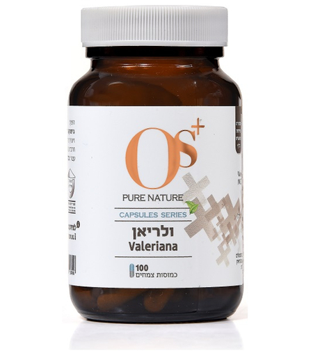 ולריאן OS+ טבעקום 500 מ"ג 100 כמוסות צמחיות