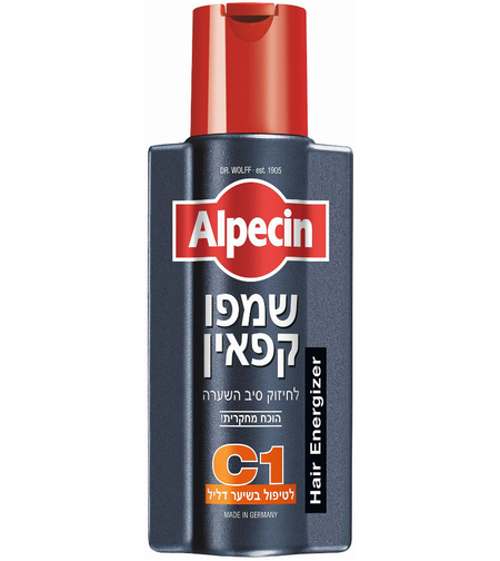 אלפסין שמפו קפאין C1 לשיער דליל