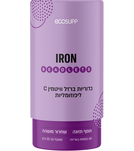 אקוסאפ בידלטס ברזל ליפוזומלי 15 מ"ג 60 כמוסות
