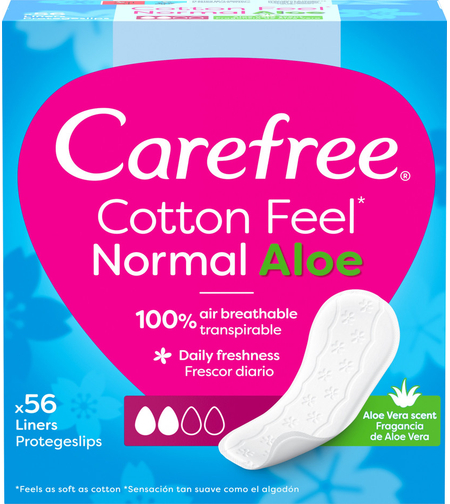 קרפרי Cotton Feel Normal אלוורה 56 מגני תחתון