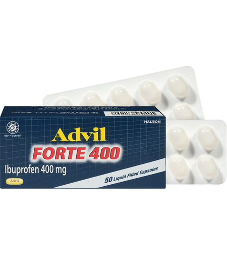 אדויל פורטה 400 מ"ג 50 קפסולות