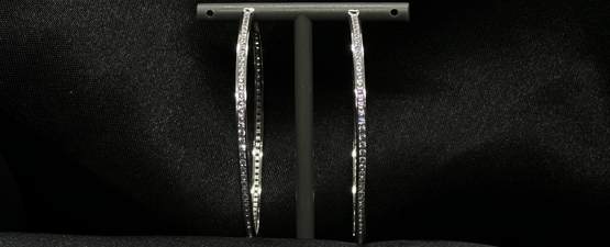 Gold plated and Silver hoops
