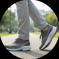נעלי ספורט אורטופדיות לגברים להליכה וריצה
