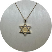 Golden Star of David Pendants