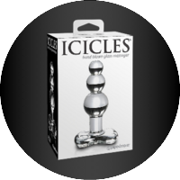 נטיפי הקרח צעצועים אנאליים מזכוכית