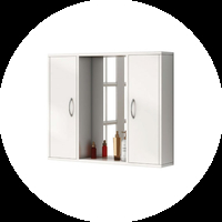 ארונות לתליה על הקיר